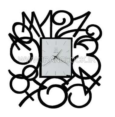 ساعت دیواری ، تبلیغاتی ، فانتزی ایران کلاک مدل مربع49567